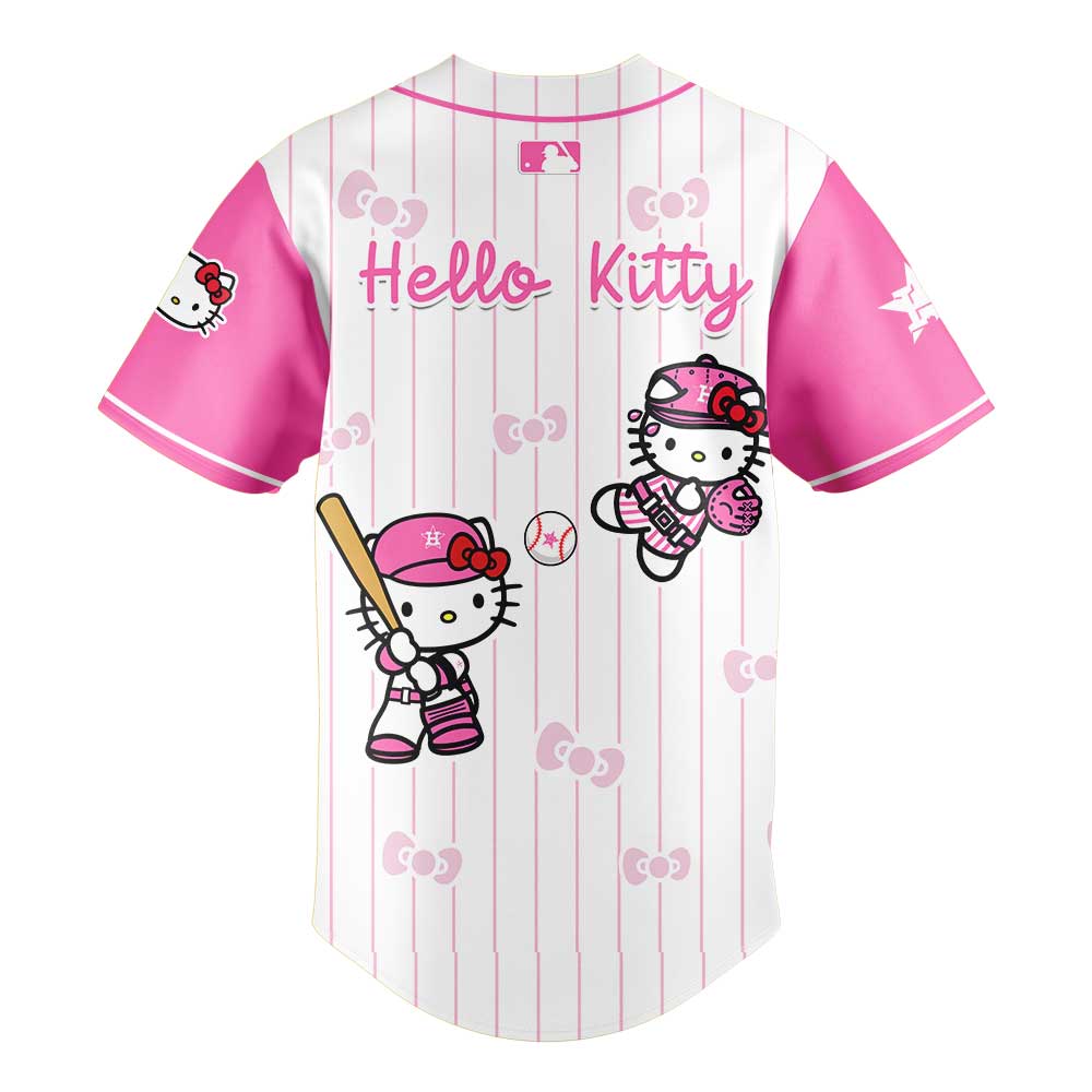 Houston Astros x Hello Kitty Pink Logo Jersey