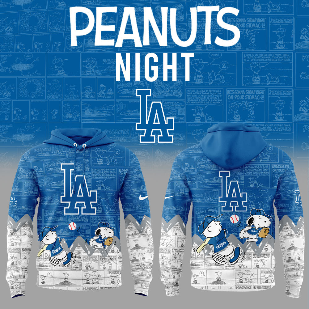 Los Angeles Dodgers 75th Anniversary of Peanuts Hoodie