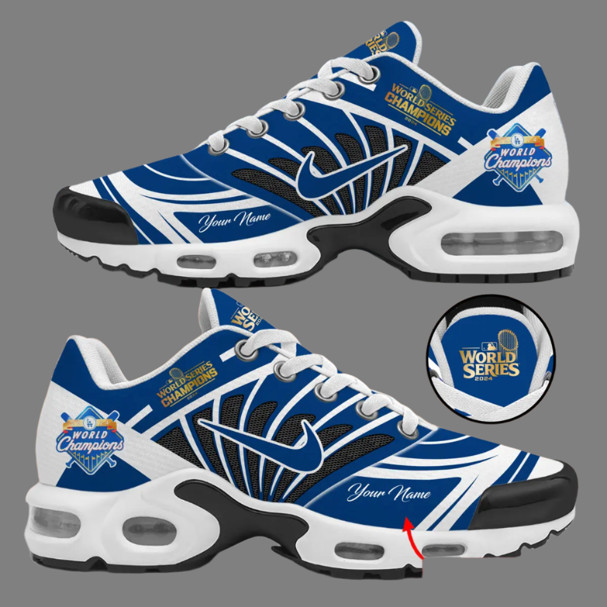 Los Angeles Dodgers 2024 World Series Champions New Shoes Fabled Stitches