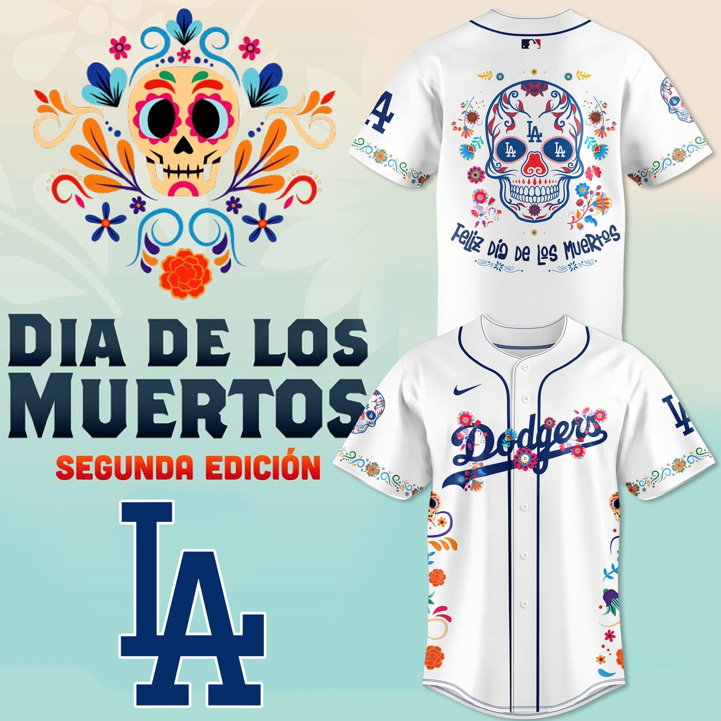 Unisex Los Angeles Dodgers 2024 Dia De Los Muertos Premium Limited Jersey