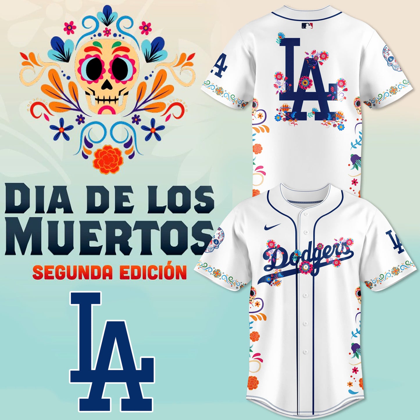 Unisex Los Angeles Dodgers 2024 Dia De Los Muertos Premium Limited Jersey