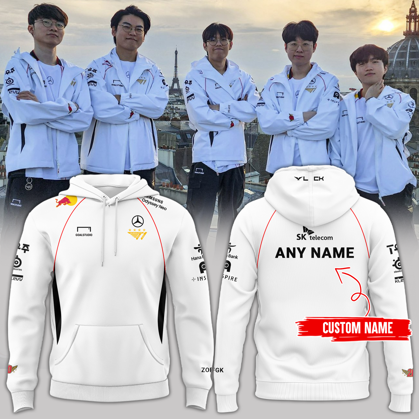 T1 LIMITED EDITION SIGNATURE Hoodie Worlds championshis 2024, SKT T1 Hoodie Worlds championshis