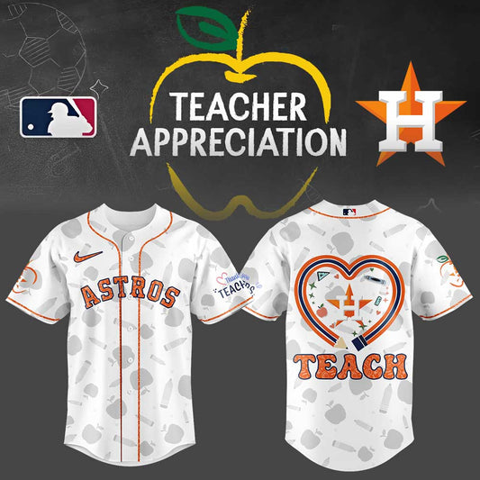Houston Astros TEACHER APPRECIATION NIGHT Editions Limited 2025 Jersey