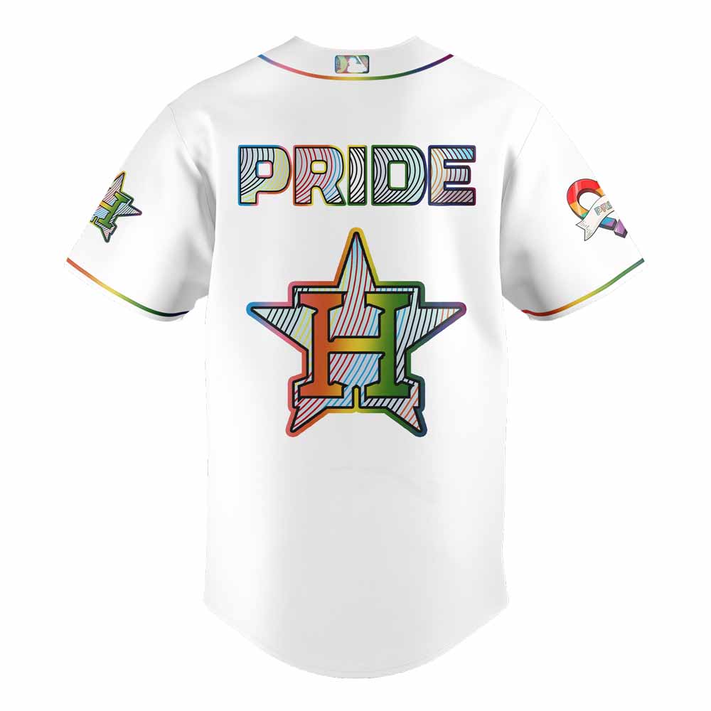 Houston Astros LGBTQ Pride Night 2025 Jersey Flat Cap Set