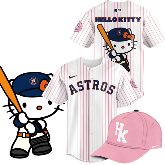 Limited Edition Houston Astros x Hello Kitty Night September 10th Jersey Ver1
