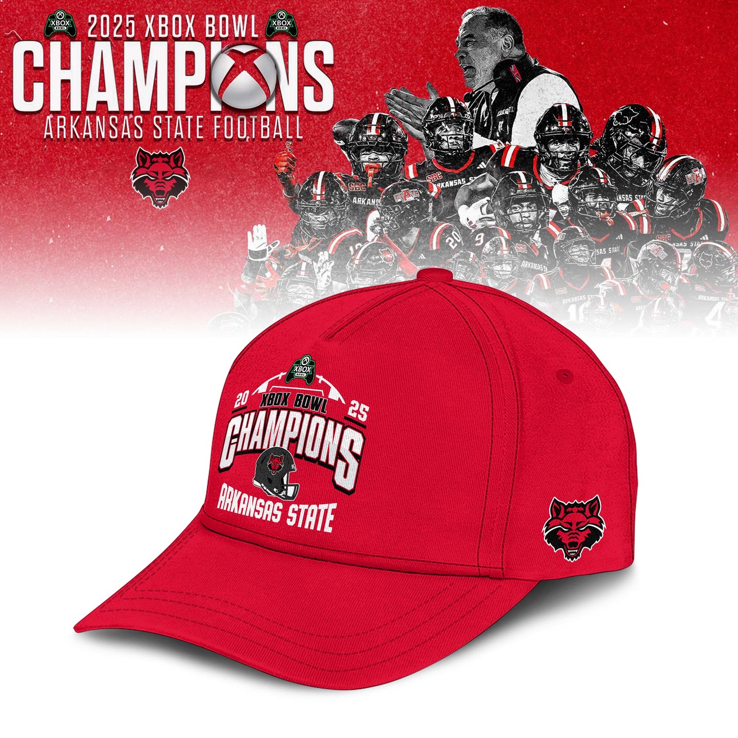 Arkansas State - Xbox Bowl Champions 2025 Shirt | GY41