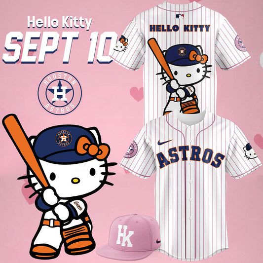 Limited Editon Houston Astros x Hello Kitty Jersey