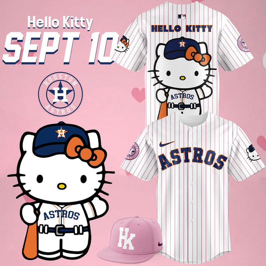Limited Editon Houston Astros x Hello Kitty Jersey