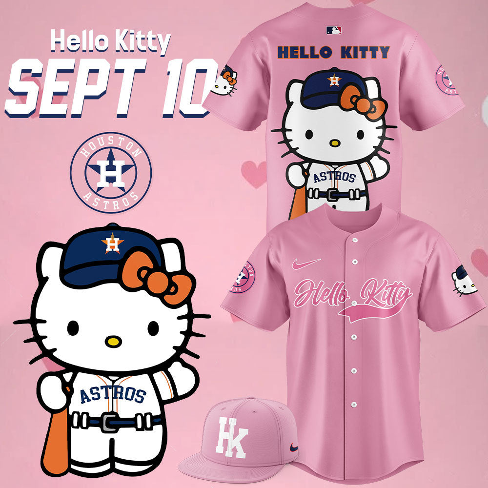 Limited Editon Houston Astros x Hello Kitty 50TH Jersey