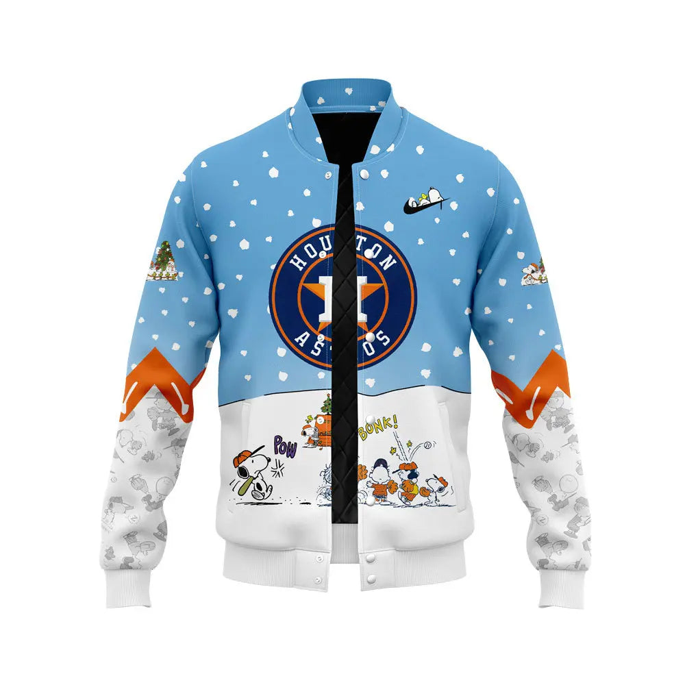 Houston Astros Peanuts & Snoopy Bomber Jacket