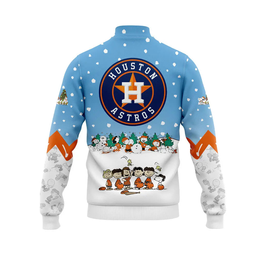 Houston Astros Peanuts & Snoopy Bomber Jacket