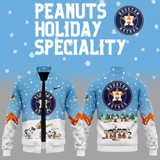 Houston Astros Peanuts & Snoopy Bomber Jacket