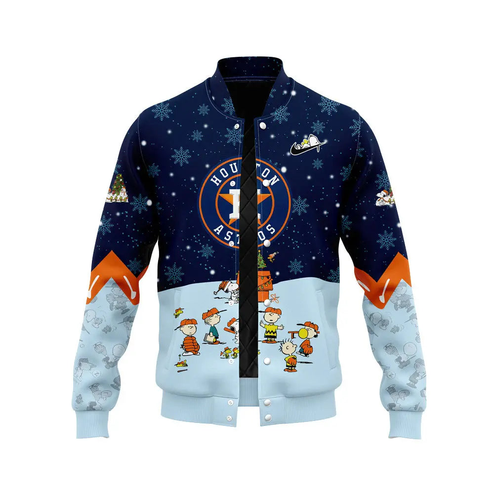 Houston Astros Peanuts & Snoopy Bomber Jacket