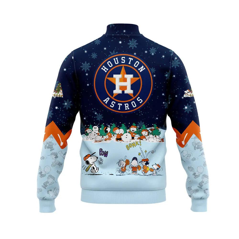 Houston Astros Peanuts & Snoopy Bomber Jacket