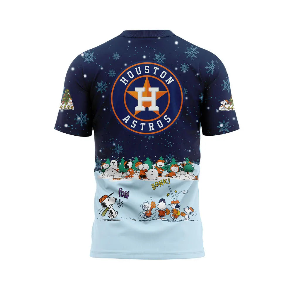 Houston Astros Peanuts & Snoopy Tshirt