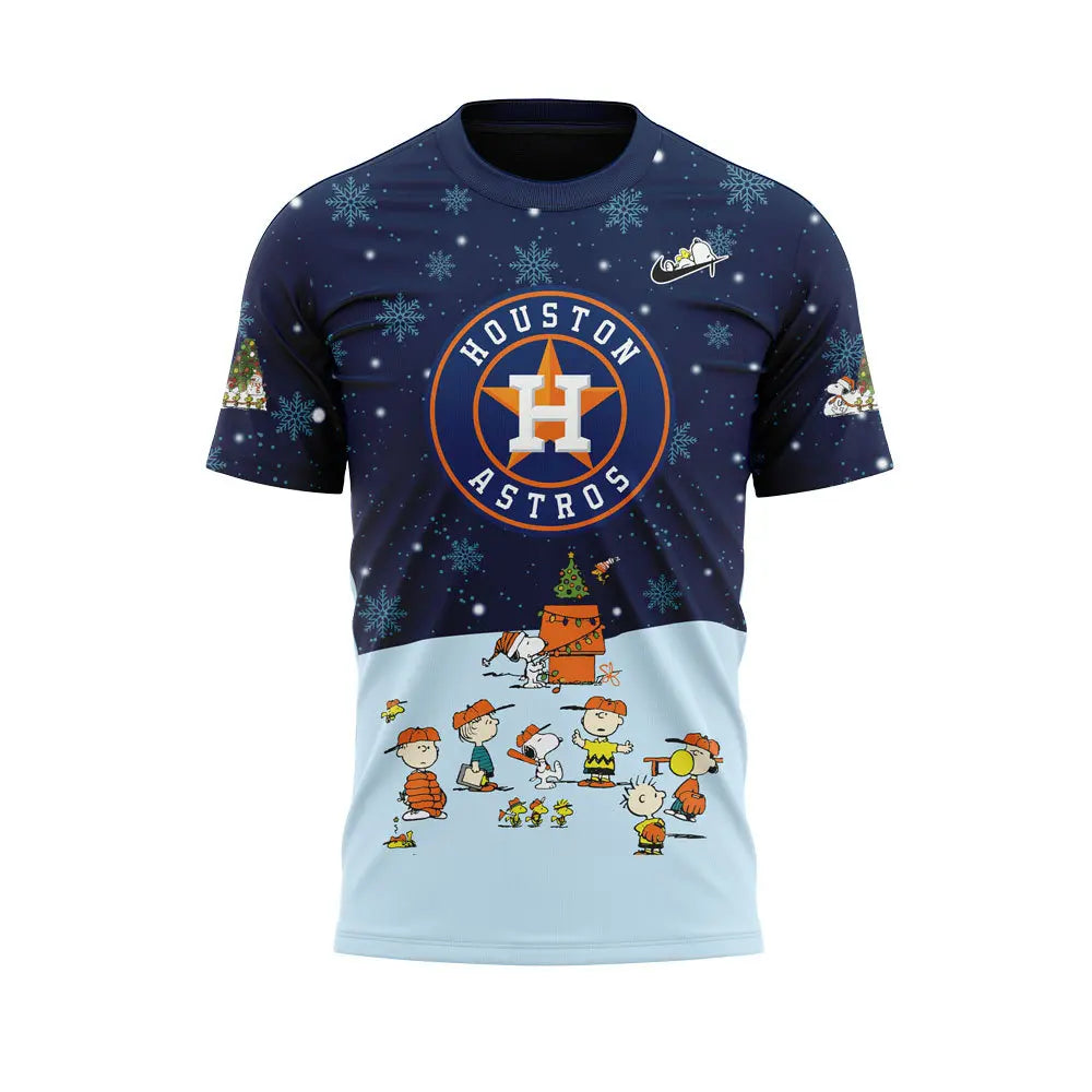 Houston Astros Peanuts & Snoopy Tshirt