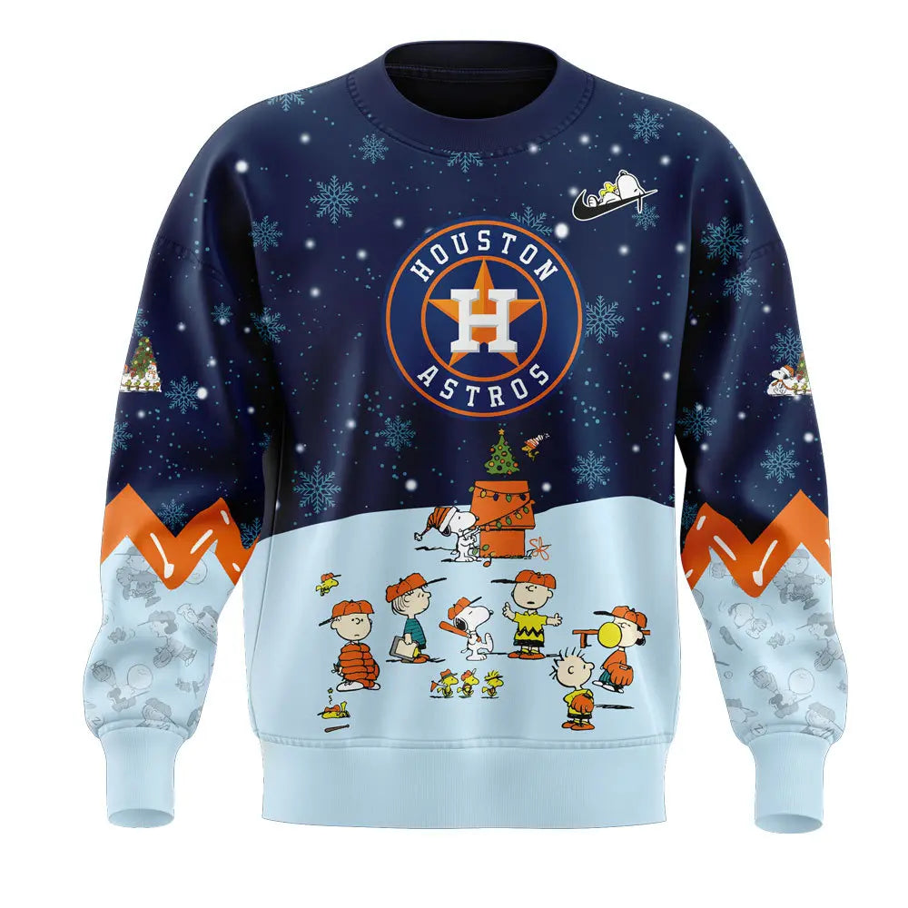Houston Astros Peanuts & Snoopy Sweatshirt
