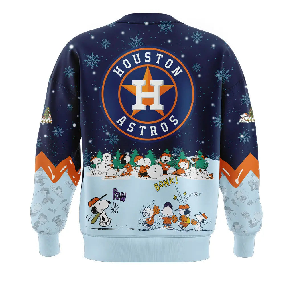 Houston Astros Peanuts & Snoopy Sweatshirt