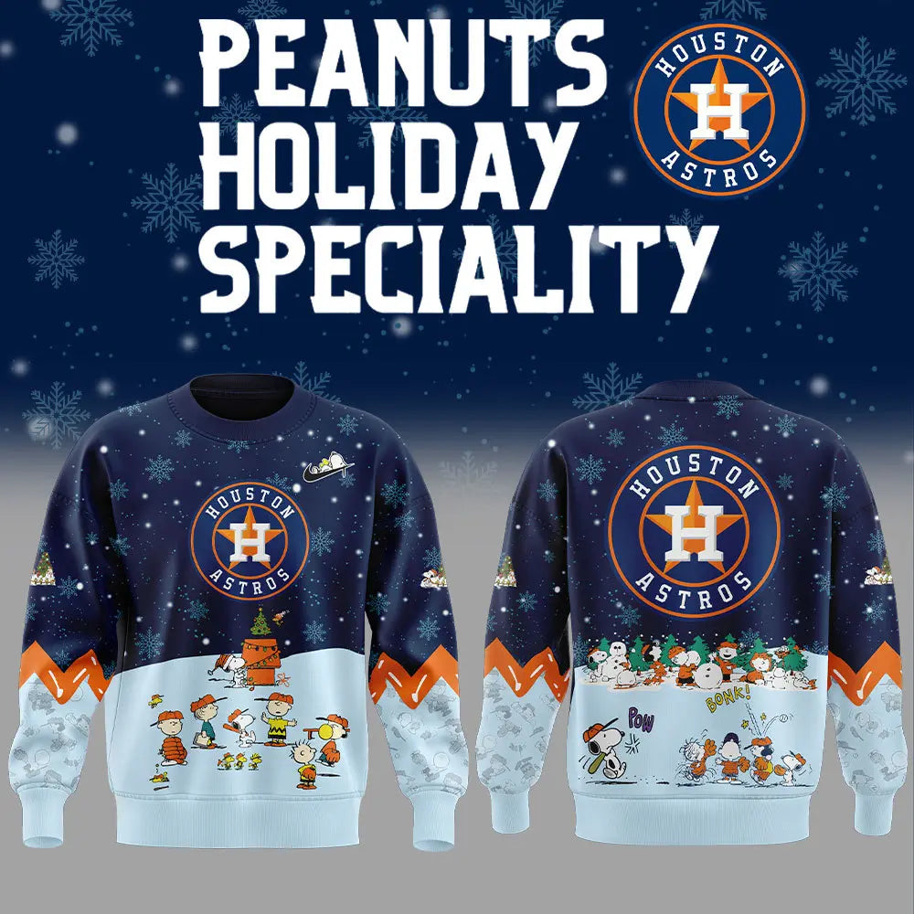 Houston Astros Peanuts & Snoopy Sweatshirt