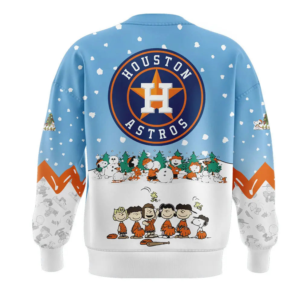 Houston Astros Peanuts & Snoopy Sweatshirt