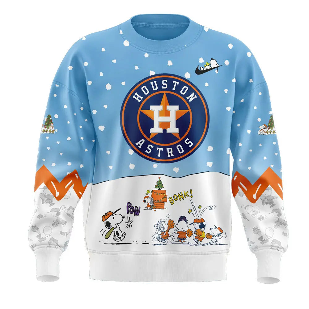 Houston Astros Peanuts & Snoopy Sweatshirt