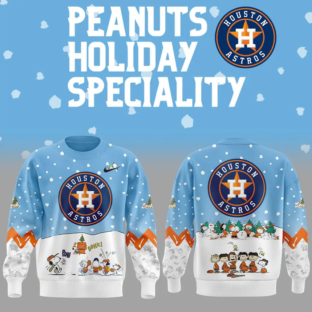 Houston Astros Peanuts & Snoopy Sweatshirt