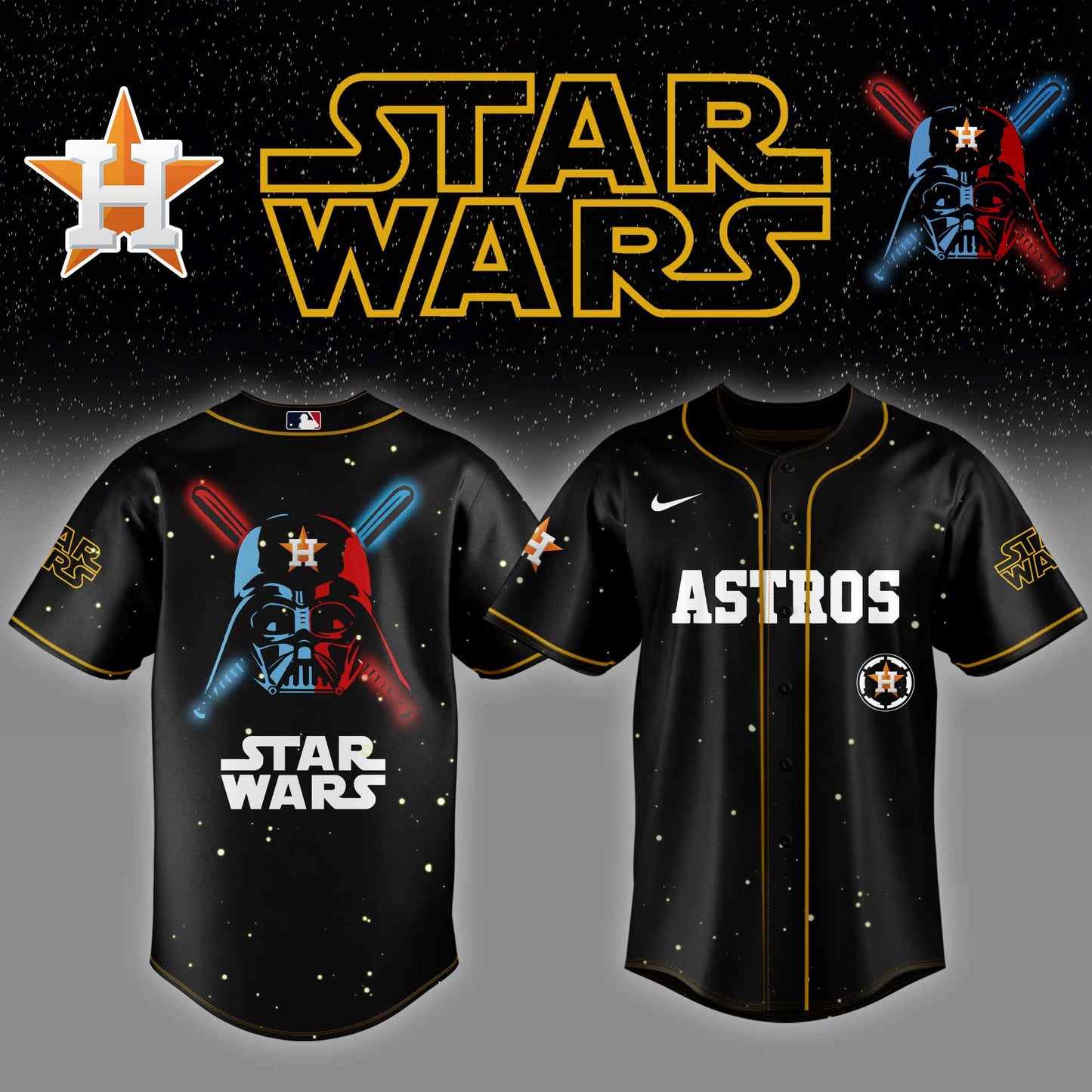 Houston Astros MLB x StarWars Jersey Editions Limited 2025