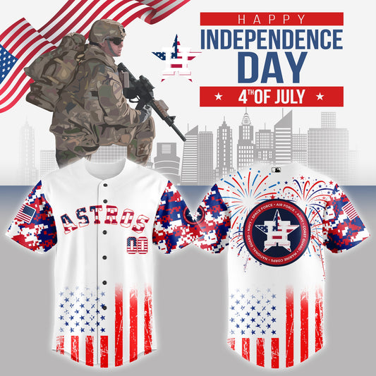 Houston Astros MLB x The 4th of July x Military Jersey Editions Limited 2025