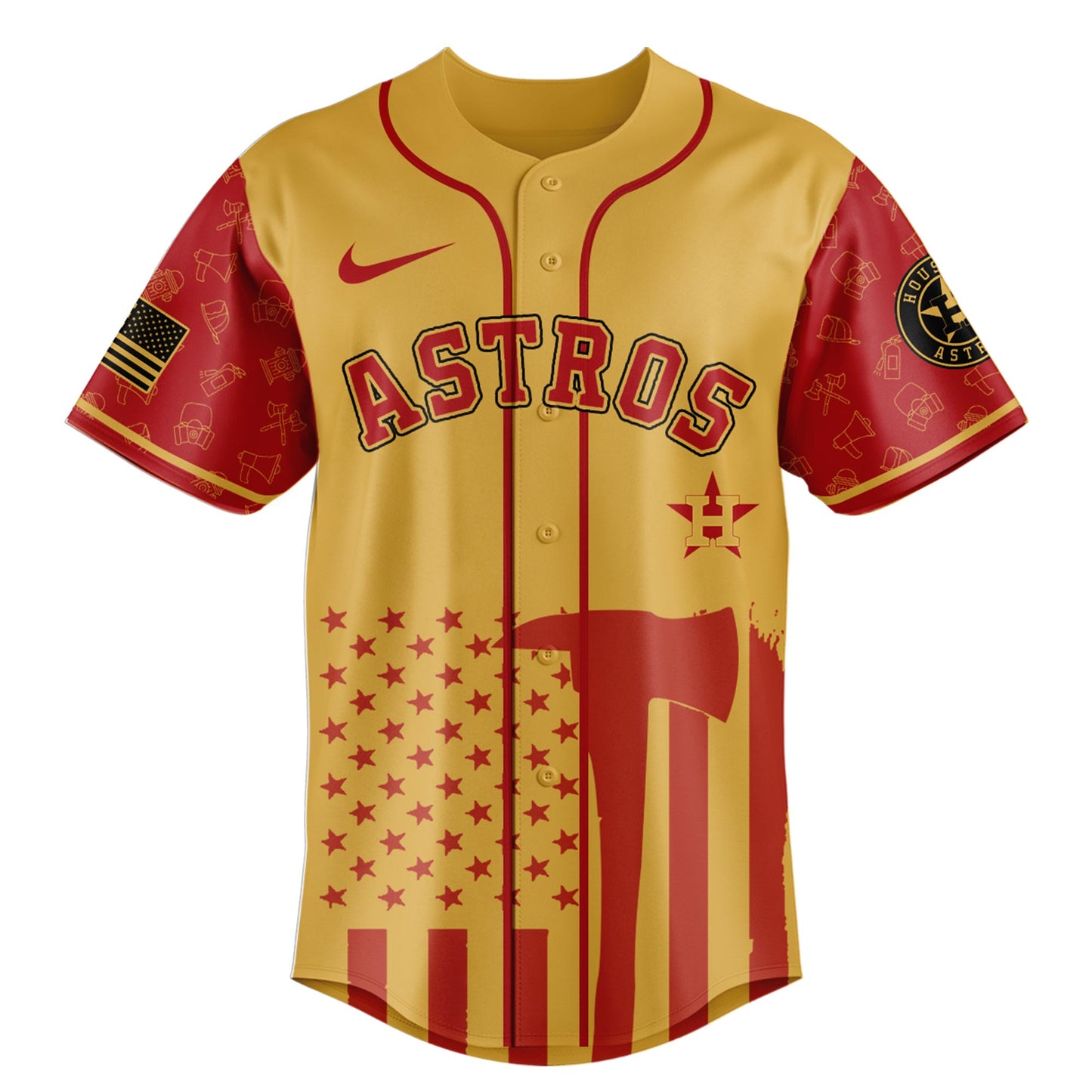 Houston Astros MLB x Firefighter Appreciation Night Special Edition Jersey 2025