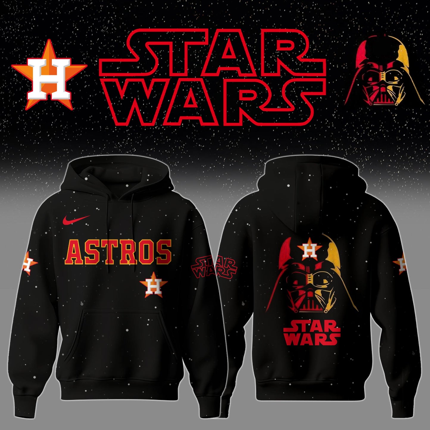 Houston Astros x Stars Wars Night Hoodie Editions Limited