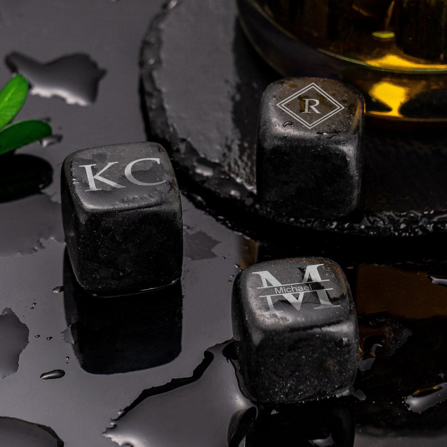 Personalized Whiskey Stones, Custom Engraved Whiskey Rocks, Best Man Groom Groomsmen Gifts, Wedding Gift for Guys, Fathers Day gift for Him