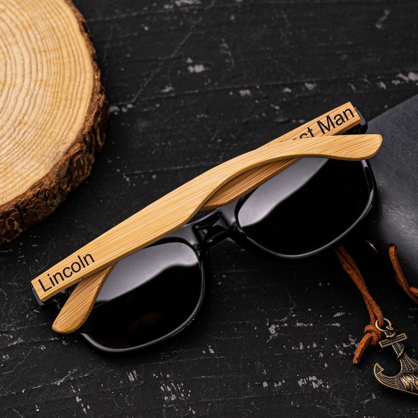 Personalized Wooden Sunglasses, Groomsman Sunglasses, Groomsmen Proposal Gift, Bachelor Party Gift, Wedding Gift For Guys, Best Man Gifts