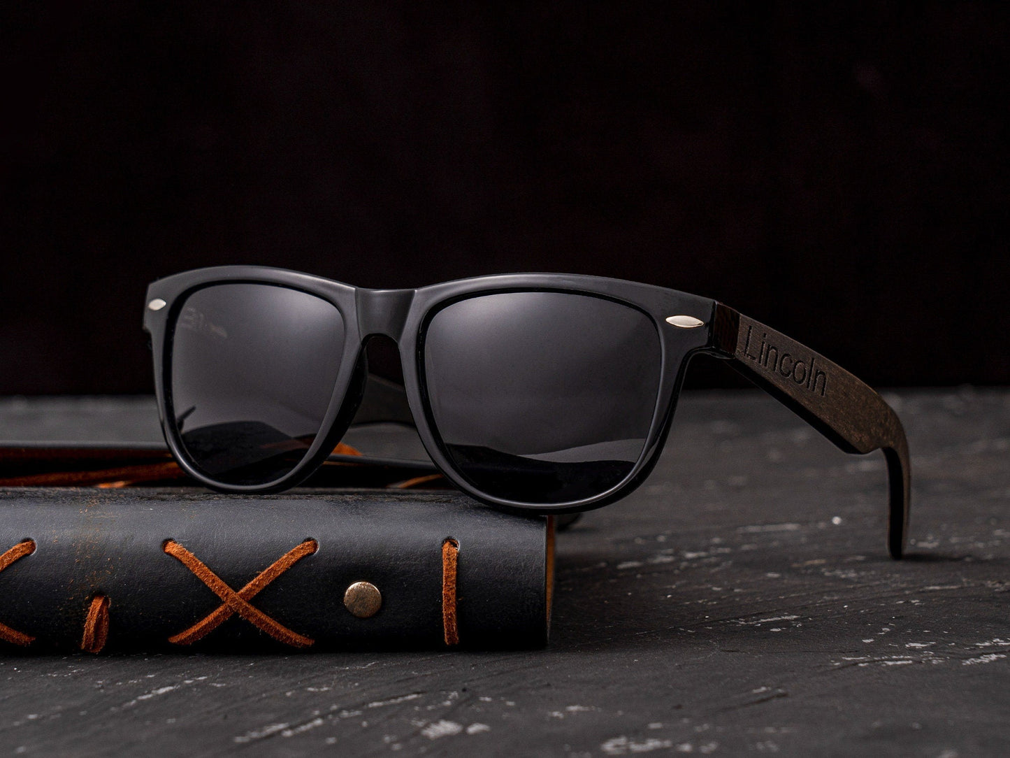 Personalized Ebony Wood Sunglasses, Custom Engraved Wood Sunglasses, Groomsmen Gifts, Groomsmen Proposal, Groomsman Best Men Gift, Men Gifts