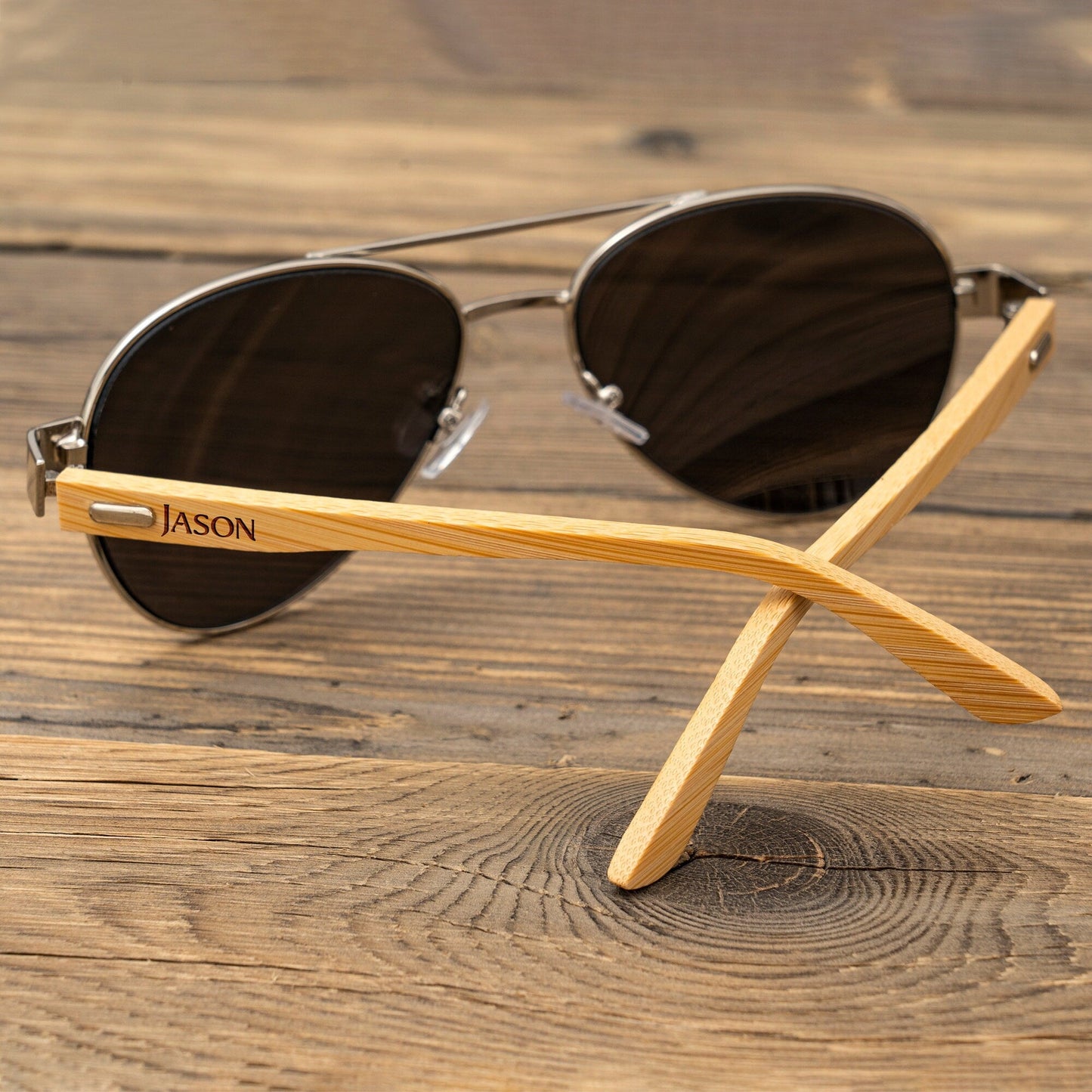 Personalized Bamboo Wood Wooden Sunglasses, Custom Engraved Unisex Sunglasses, Wooden Box, Mens Gift, Groomsmen Gifts, Groomsmen Sunglasses