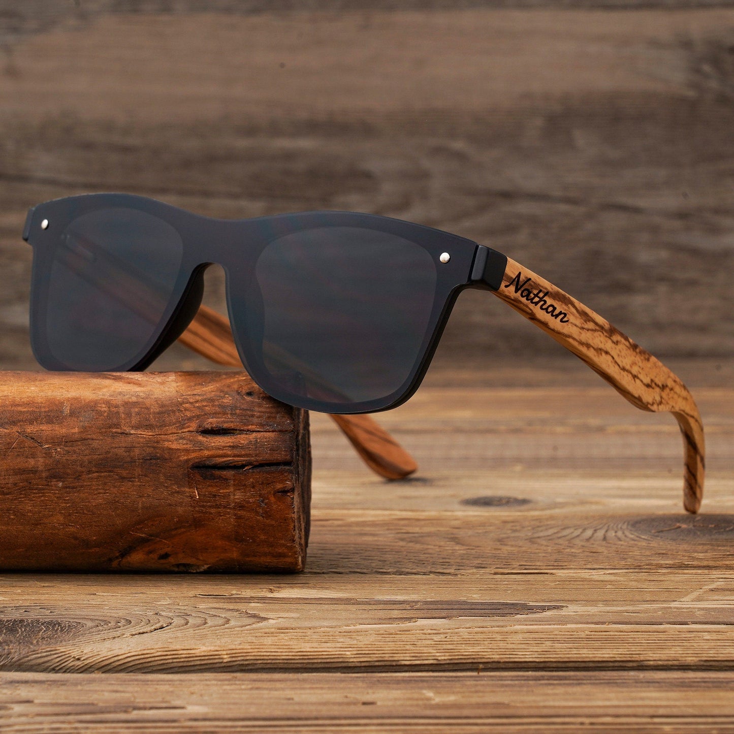 Personalized Polarized Wooden Sunglasses, Wooden Sunglasses Box, Engraved Unisex Sunglasses, Wood Box, Mens Gift, Groomsmen Gifts Proposal