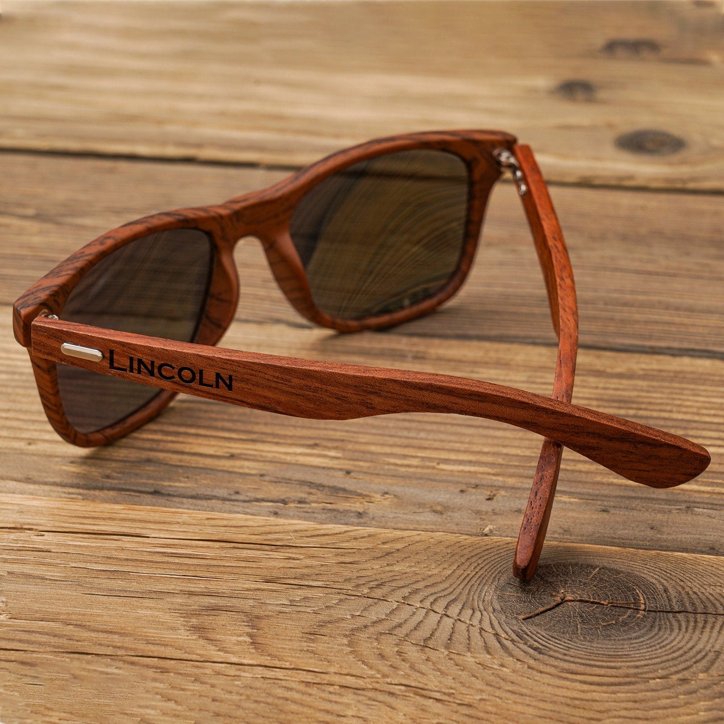Personalized Polarized Wooden Sunglasses, Custom Wooden Sunglasses Box, Engraved Unisex Sunglasses, Wood Box, Mens Gift, Groomsmen Gifts
