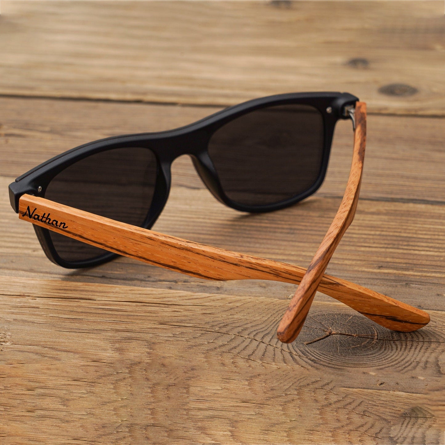 Personalized Polarized Wooden Sunglasses, Wooden Sunglasses Box, Engraved Unisex Sunglasses, Wood Box, Mens Gift, Groomsmen Gifts Proposal