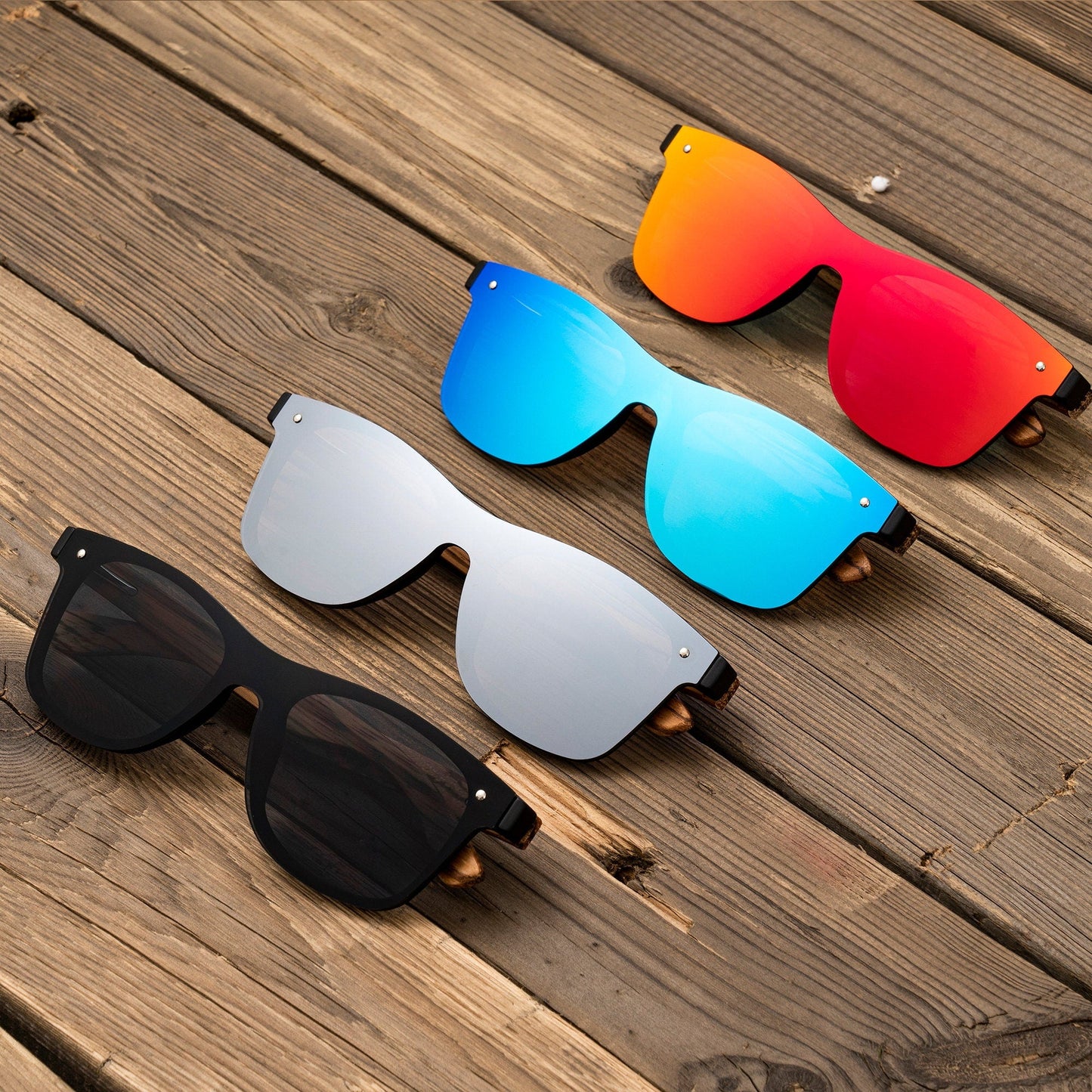 Personalized Zebrawood Wooden Sunglasses, Custom Engraved Unisex Sunglasses With Wood Box, Mens Gift, Groomsmen Gifts, Groomsmen Sunglasses