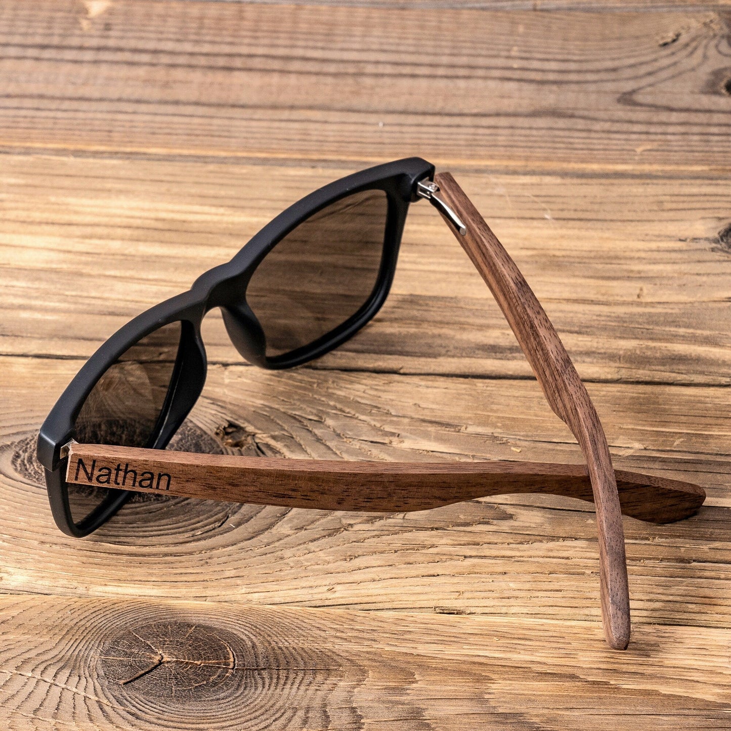 Personalized Walnut Wood Sunglasses, Groomsman Sunglasses, Groomsmen Gifts, Bachelor Party Gift, Wedding Gift For Guys, Groomsmen Proposal