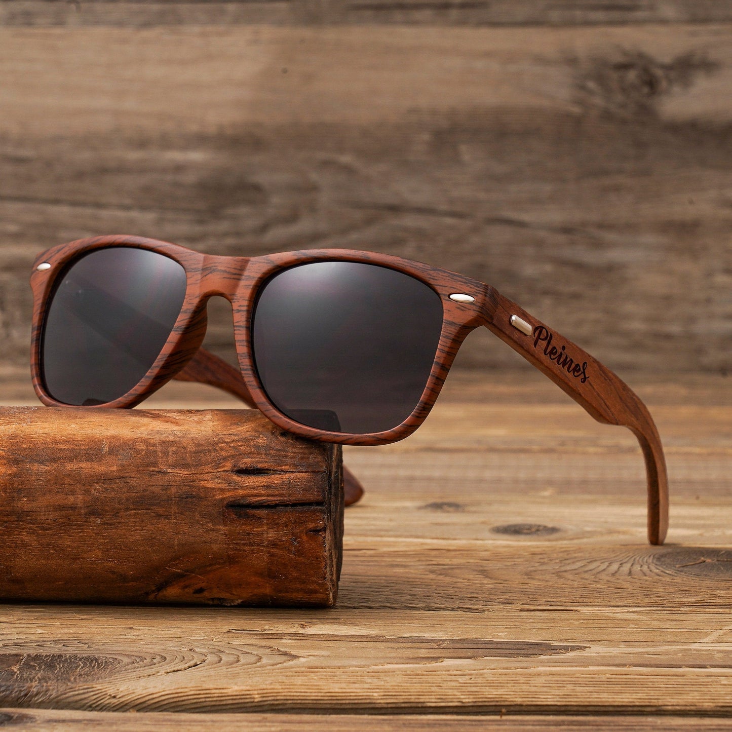 Personalized Wood Sunglasses, Groomsmen Proposal Gifts Set, Engraved Bottle Opener & Flask in Groomsman Gift Box, Best Man Gift, Groom Gift