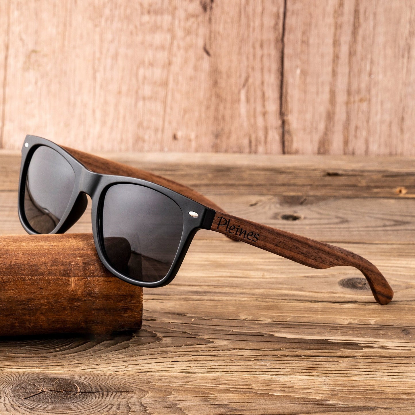 Personalized Walnut Wood Sunglasses, Groomsman Sunglasses, Groomsmen Gifts, Bachelor Party Gift, Wedding Gift For Guys, Groomsmen Proposal