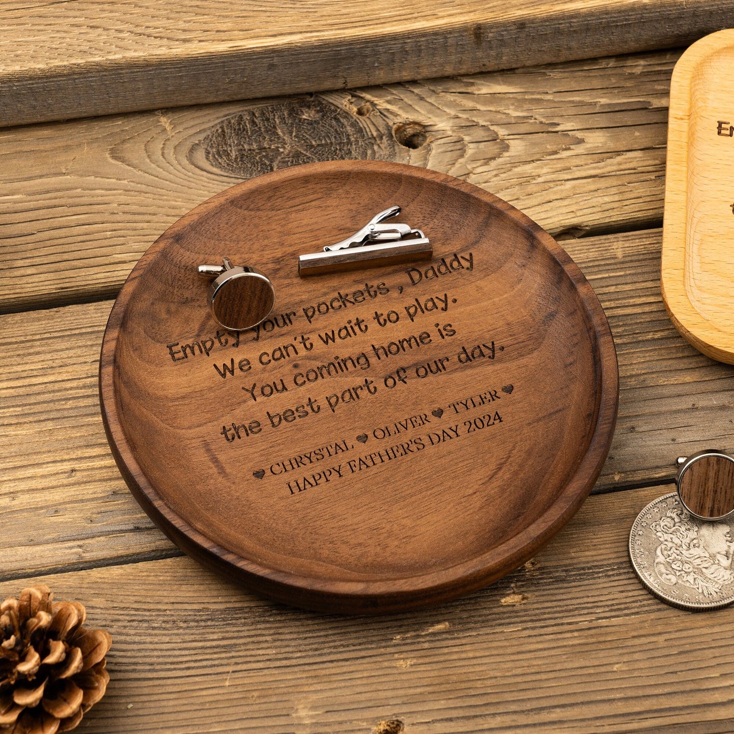 Valet Tray for Dad, Father's Day Gift, New Dad Gifts, Catch All Table Tray, Coming Home is the Best Part of my day, Valet Tray, Key Tray