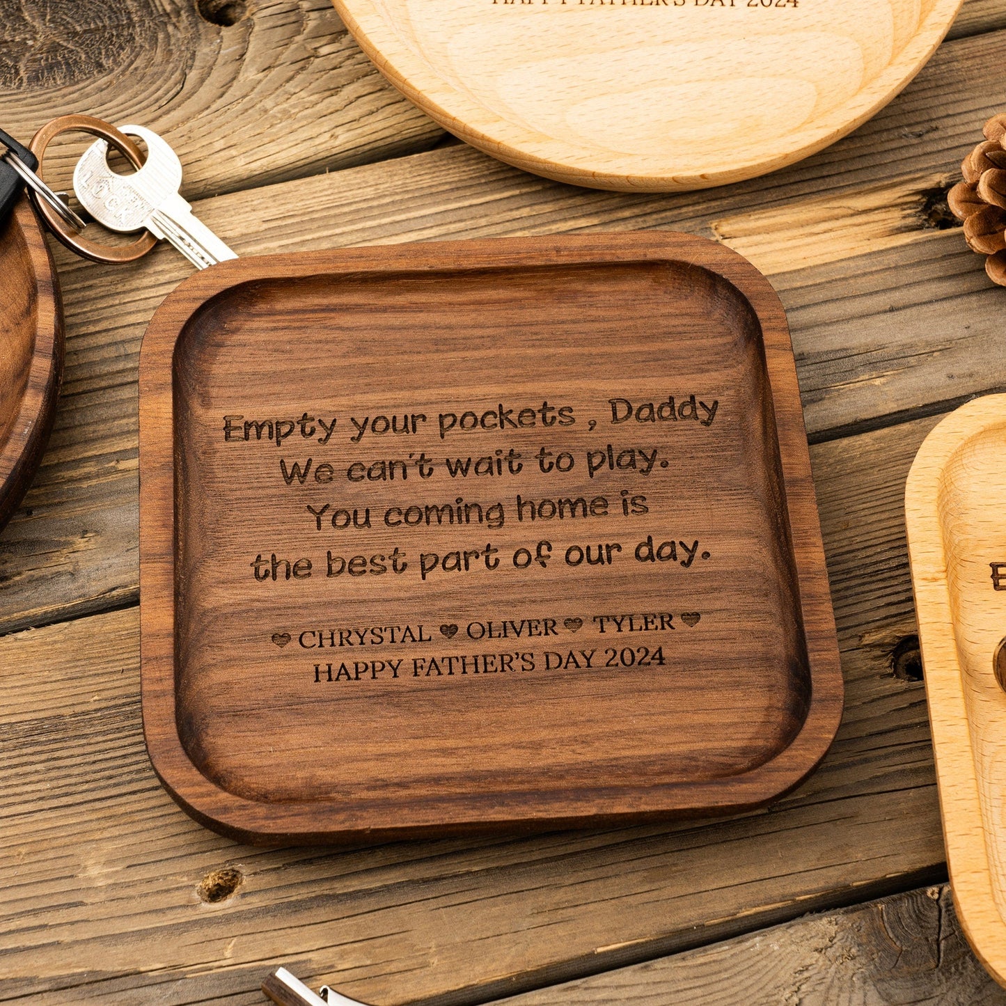 Valet Tray for Dad, Father's Day Gift, New Dad Gifts, Catch All Table Tray, Coming Home is the Best Part of my day, Valet Tray, Key Tray