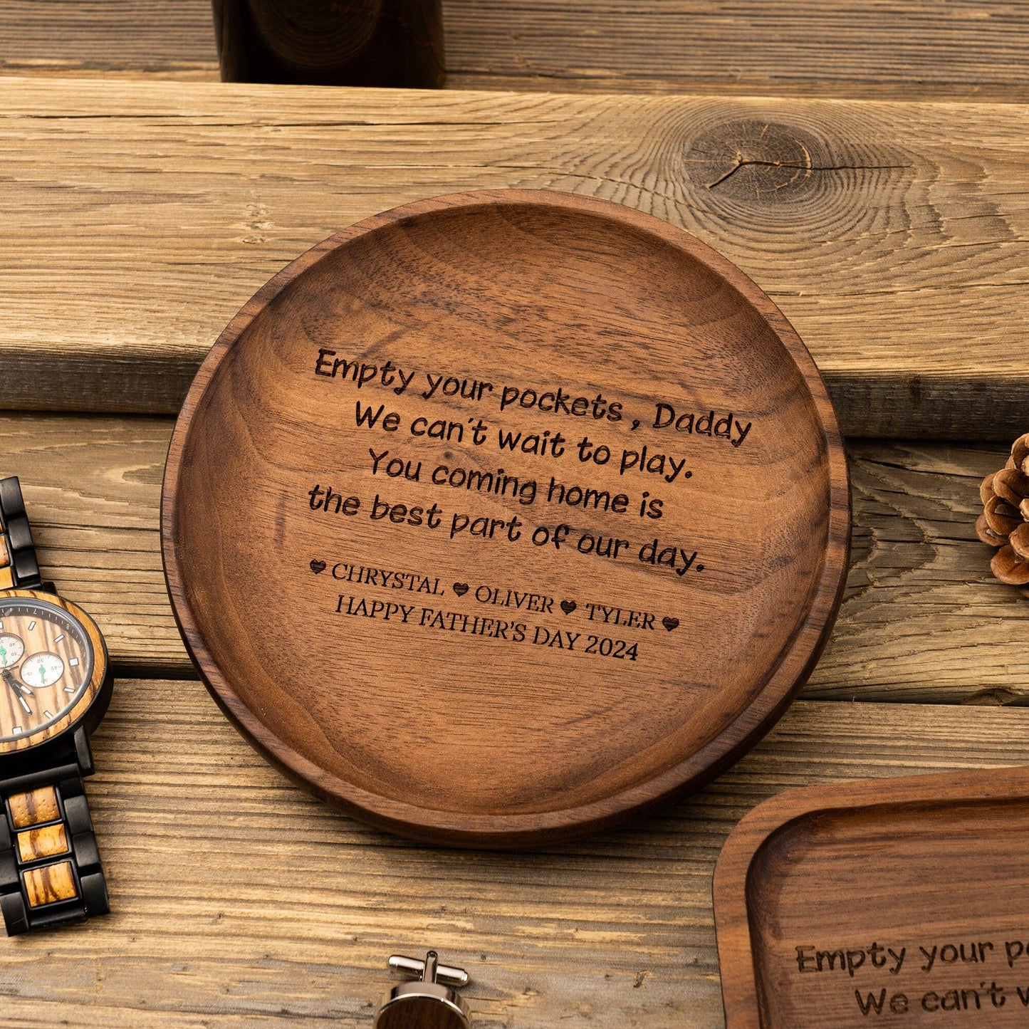 Valet Tray for Dad, Father's Day Gift, New Dad Gifts, Catch All Table Tray, Coming Home is the Best Part of my day, Valet Tray, Key Tray