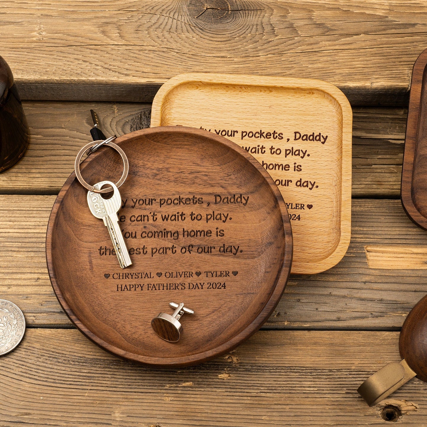 Valet Tray for Dad, Father's Day Gift, New Dad Gifts, Catch All Table Tray, Coming Home is the Best Part of my day, Valet Tray, Key Tray