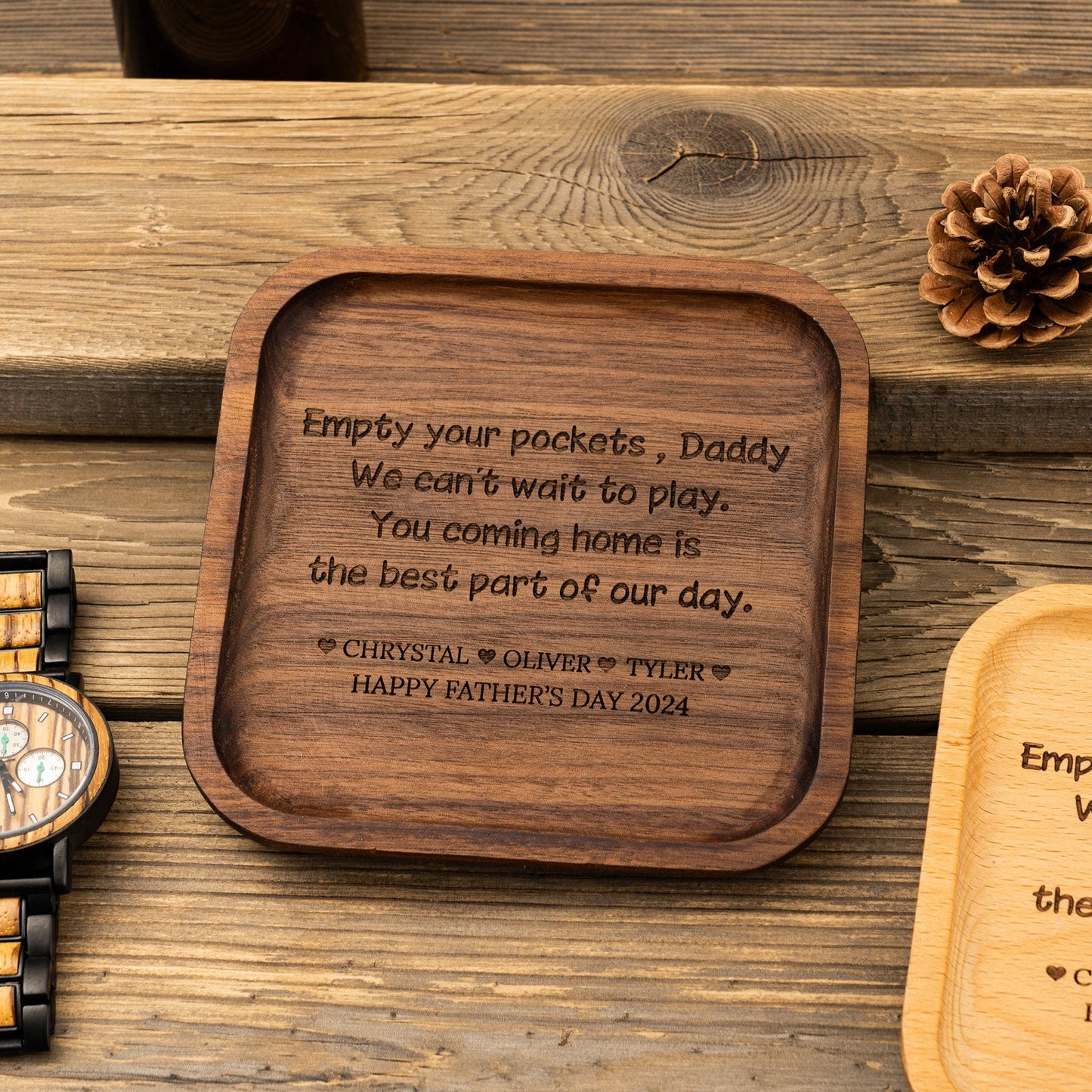 Valet Tray for Dad, Father's Day Gift, New Dad Gifts, Catch All Table Tray, Coming Home is the Best Part of my day, Valet Tray, Key Tray
