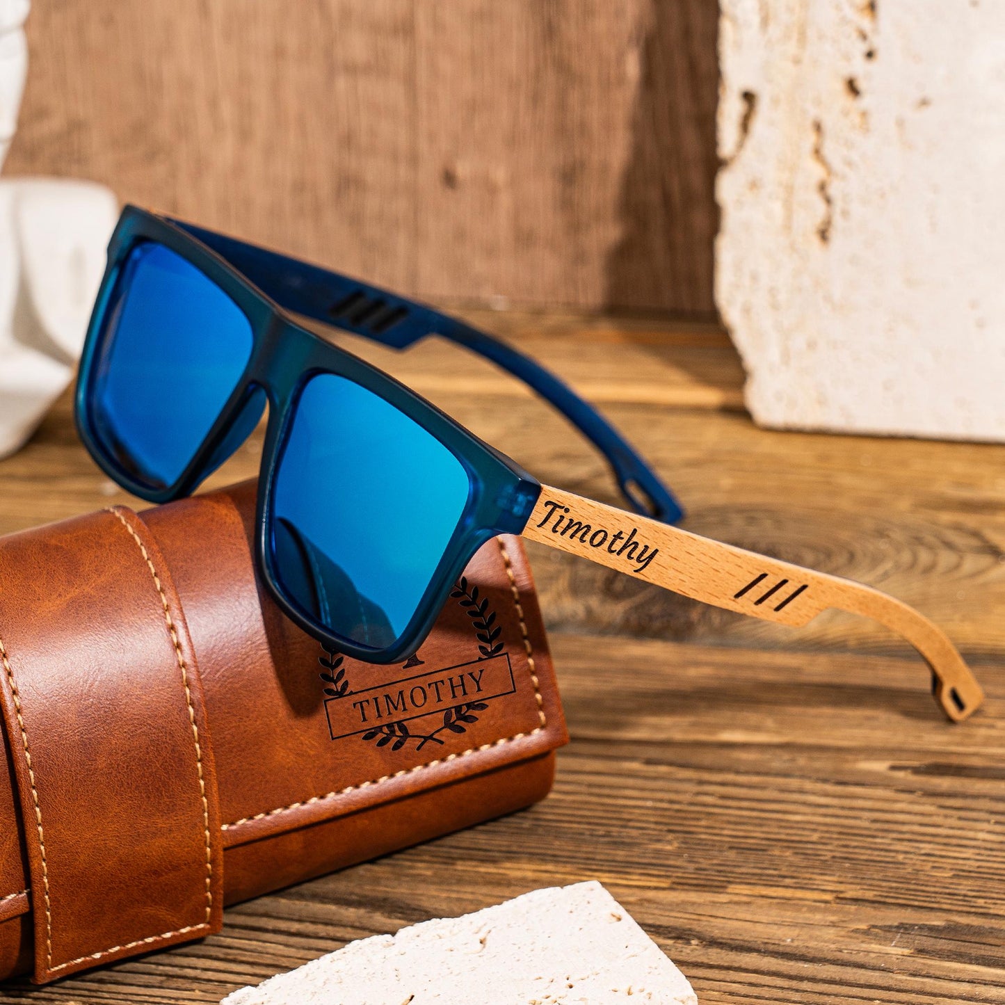 Personalized Groomsmen Sunglasses with Leather Box, Groomsmen Gifts, Best Man Gift, Groom Gift, Bachelor Party Gifts, Groomsman Sunglasses
