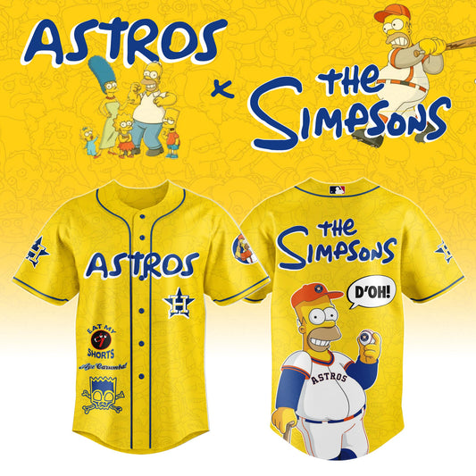 The Simpsons x MLB Houston Astros Limited Edition Jersey 2025