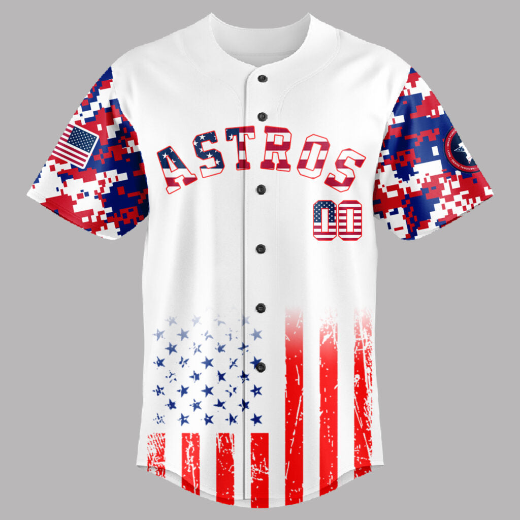 Houston Astros MLB x The 4th of July x Military Jersey Editions Limited 2025