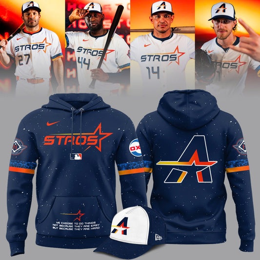 Limited Edition Houston Astros Navy 2025 New City Connect “The Next Frontier” Hoodie